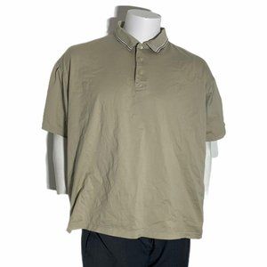 Graig Norman Mens XL Polo Short Sleeve Beige
